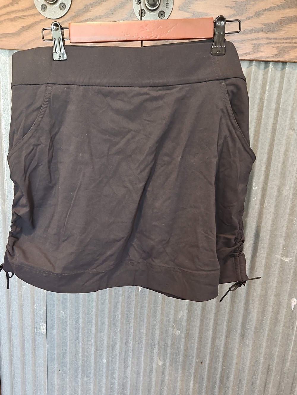 Columbia Black Active Skort with Side Drawstrings